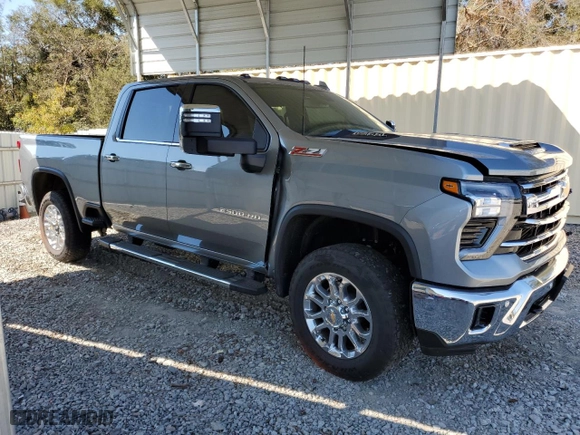 2024 Chevrolet Silverado 2500HD LTZ with VIN 1GC4YPE7XRF307632, listed as a Copart auction lot 77351464 with 5,452 mi miles and Salvage Title. Bid and sale history available at carsss.com. Image 4.