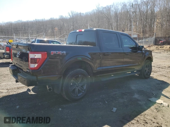 2023 Ford F-150 XL with VIN 1FTFW1E88PKE75844, listed as a Copart auction lot 47406135 with 19,471 mi miles and Salvage Title. Bid and sale history available at carsss.com. Image 3.