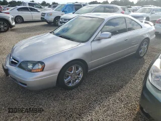 2003 Acura CL Type S with VIN 19UYA42603A012156, listed as a Copart auction lot 74104374 with 0 mi miles and Salvage Title. Bid and sale history available at carsss.com. Image 1.