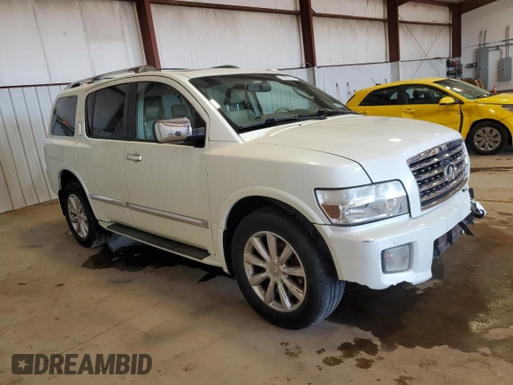 2009 Infiniti QX56 with VIN 5N3AA08C39N902046, listed as a Copart auction lot 50819105 with 0 mi miles and Salvage Title. Bid and sale history available at carsss.com. Image 4.