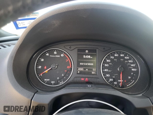 2019 Audi A3 Sedan Premium with VIN WAUAUGFF3KA118230, listed as a Copart auction lot 49153105 with 48,985 mi miles and Salvage Title. Bid and sale history available at carsss.com. Image 9.