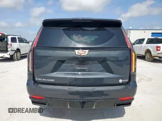 2022 Cadillac Escalade Sport Platinum with VIN 1GYS4GKL3NR214507, listed as a Copart auction lot 61359575 with 58,466 mi miles and Salvage title. Bid and sale history available at DreamBid. Image 6.