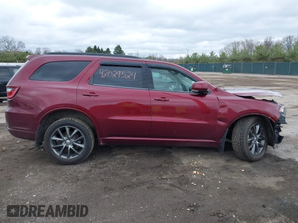 2018 Dodge Durango GT with VIN 1C4RDJDG1JC101816, listed as a IAAI auction lot 42029524 with 51,189 mi miles and . Bid and sale history available at DreamBid. Image 14.