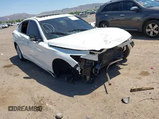 2021 Infiniti Q50 Luxe z VIN JN1EV7BR4MM752782, wystawiony jako IAAI lot #42516417 z przebiegiem Nie podano mil oraz . Historia ofert i sprzedaży dostępna na DreamBid. Obrazek 1.