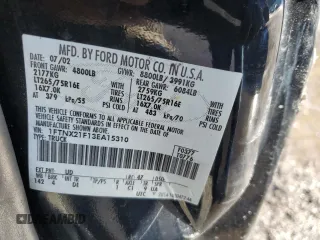 2003 Ford Super Duty F-250 XL with VIN 1FTNX21F13EA15310, listed as a Copart auction lot 43876065 with 162,227 mi miles and Salvage Title. Bid and sale history available at carsss.com. Image 12.