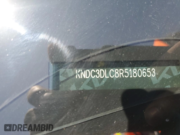 2024 Kia EV6 Wind with VIN KNDC3DLC8R5180653, listed as a Copart auction lot 52434245 with 22,590 mi miles and Salvage Title. Bid and sale history available at carsss.com. Image 12.