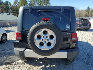 2014 Jeep Wrangler Sahara with VIN 1C4AJWBG2EL194843, listed as a Copart auction lot 79590514 with 80,574 mi miles and Non Repairable. Bid and sale history available at DreamBid. Image 6.
