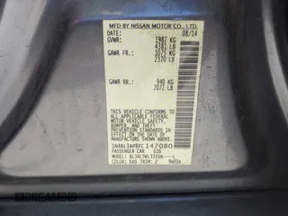 2015 Nissan Altima SL with VIN 1N4BL3AP8FC147080, listed as a IAAI auction lot 41816106 with 236,157 mi miles and . Bid and sale history available at carsss.com. Image 9.