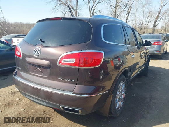 2015 Buick Enclave Leather with VIN 5GAKRBKD9FJ194039, listed as a IAAI auction lot 41750999 with 50,992 mi miles and . Bid and sale history available at DreamBid. Image 4.