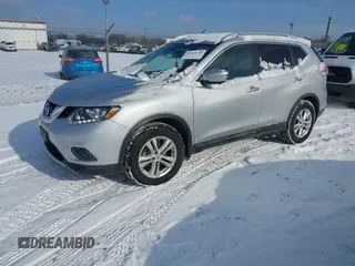 2015 Nissan Rogue SL with VIN 5N1AT2MT7FC758058, listed as a IAAI auction lot 41303736 with 43,649 mi miles. Bid and sale history available at carsss.com. Image 2.