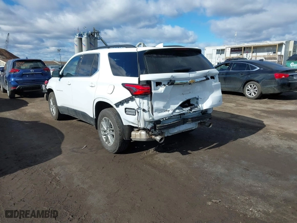 2023 Chevrolet Traverse LT Cloth with VIN 1GNEVGKW3PJ224425, listed as a IAAI auction lot 41462216 with 18,808 mi miles. Bid and sale history available at carsss.com. Image 3.