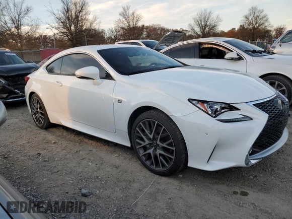 2017 Lexus RC with VIN JTHSM5BC6H5002401, listed as a Copart auction lot 81254444 with 55,934 mi miles and Salvage Title. Bid and sale history available at carsss.com. Image 4.