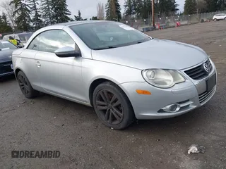 2009 Volkswagen Eos Komfort with VIN WVWBA71F19V015821, listed as a IAAI auction lot 41635620 with 150,163 mi miles and . Bid and sale history available at DreamBid. Image 1.