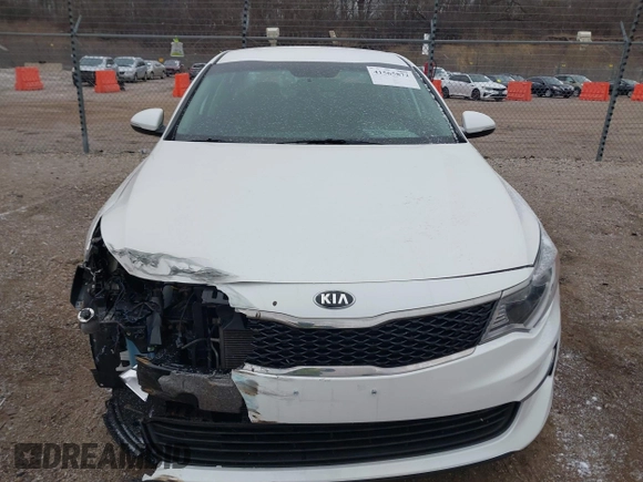 2017 Kia Optima LX with VIN KNAGT4L30H5159907, listed as a IAAI auction lot 41565872 with 84,537 mi miles. Bid and sale history available at carsss.com. Image 12.