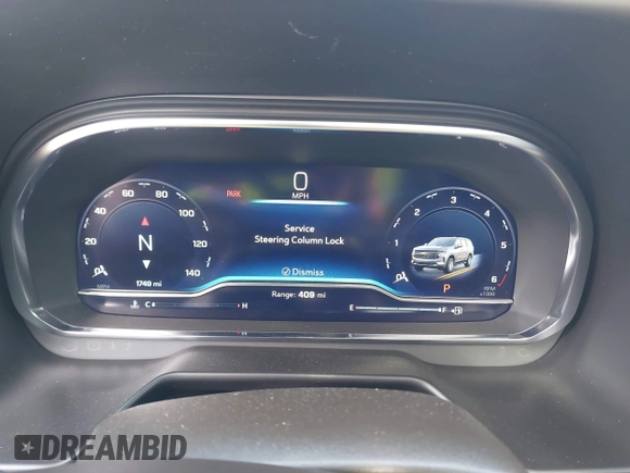 2024 Chevrolet Tahoe Z71 with VIN 1GNSKPKD6RR405548, listed as a IAAI auction lot 41508313 with 1,749 mi miles and . Bid and sale history available at DreamBid. Image 7.
