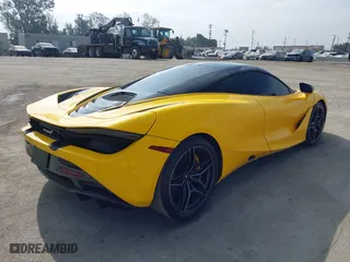 2019 McLaren 720S with VIN SBM14DCAXKW002639, listed as a IAAI auction lot 41707749 with 59,720 mi miles. Bid and sale history available at carsss.com. Image 4.