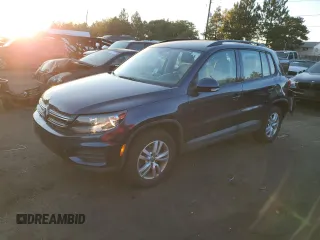 2016 Volkswagen Tiguan S with VIN WVGBV7AX7GW597875, listed as a Copart auction lot 74781864 with 74,175 mi miles and Salvage Title. Bid and sale history available at DreamBid. Image 1.