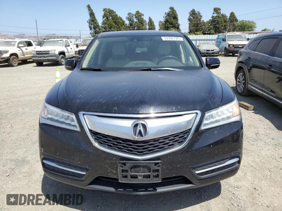 2015 Acura MDX Technology with VIN 5FRYD4H4XFB030038, listed as a Copart auction lot 59396725 with 93,858 mi miles and Salvage title. Bid and sale history available at DreamBid. Image 5.