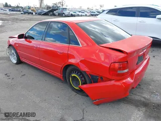 2001 Audi S4 with VIN WAURD68D71A011267, listed as a IAAI auction lot 41593465 with 201,666 mi miles. Bid and sale history available at carsss.com. Image 3.