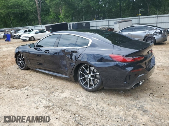2021 BMW 8 Series M850i z VIN WBAGV8C06MCG35500, wystawiony jako Copart lot #59467425 z przebiegiem 54 268 mil mil oraz Szkoda całkowita • Salvage title. Historia ofert i sprzedaży dostępna na DreamBid. Obrazek 2.