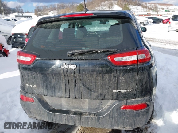 2017 Jeep Cherokee Sport with VIN 1C4PJMAB9HD215769, listed as a IAAI auction lot 41257530 with 110,935 mi miles. Bid and sale history available at carsss.com. Image 16.