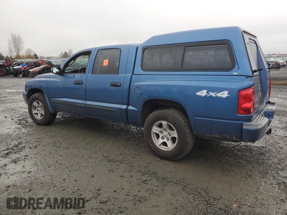 2005 Dodge Dakota Laramie with VIN 1D7HW58N35S225612, listed as a Copart auction lot 83990174 with Not Provided miles and Salvage Title. Bid and sale history available at DreamBid. Image 2.