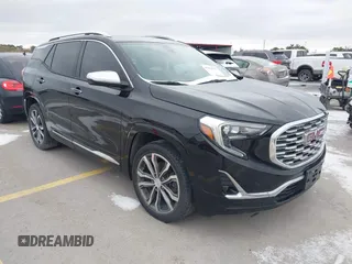 2019 GMC Terrain Denali with VIN 3GKALSEX9KL103294, listed as a IAAI auction lot 41222541 with 114,984 mi miles. Bid and sale history available at carsss.com. Image 1.