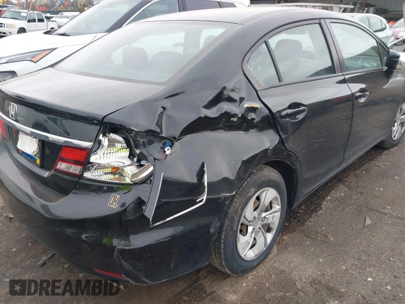 2015 Honda Civic Sedan LX with VIN 19XFB2F54FE057949, listed as a IAAI auction lot 41990069 with 174,000 mi miles. Bid and sale history available at carsss.com. Image 17.