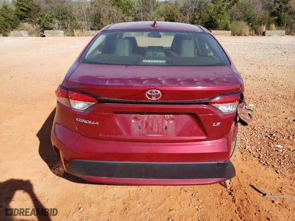 2022 Toyota Corolla LE with VIN JTDEPMAE3NJ227798, listed as a Copart auction lot 50903405 with 61,707 mi miles and Salvage Title. Bid and sale history available at carsss.com. Image 6.