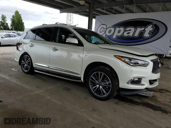 2017 Infiniti QX60 with VIN 5N1DL0MM7HC519445, listed as a Copart auction lot 54736295 with 86,259 mi miles and Clean Title. Bid and sale history available at carsss.com. Image 4.