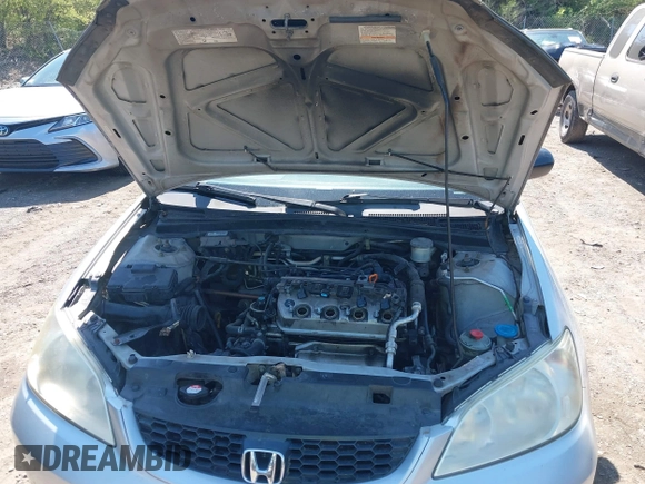 2005 Honda Civic Cpe LX with VIN 1HGEM22555L080708, listed as a IAAI auction lot 41884559 with 273,112 mi miles. Bid and sale history available at carsss.com. Image 10.