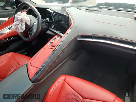 2021 Chevrolet Corvette 2LT with VIN 1G1YB2D43M5112704, listed as a Copart auction lot 61241414 with 23,159 mi miles and Salvage Title. Bid and sale history available at carsss.com. Image 8.