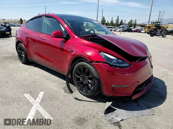 2024 Tesla Model Y Long Range with VIN 7SAYGAEE0RF016323, listed as a Copart auction lot 50253205 with 12,490 mi miles and Salvage title. Bid and sale history available at DreamBid. Image 12.