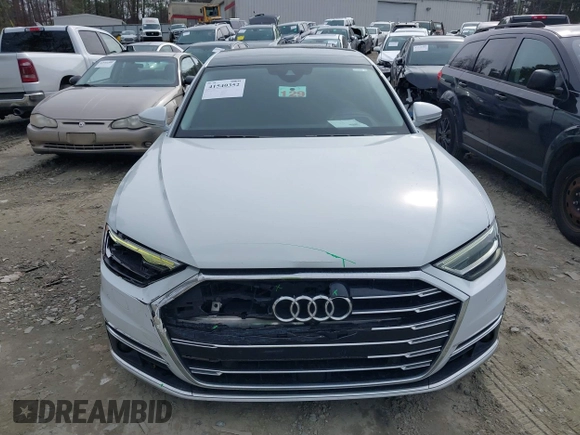 2019 Audi A8 L with VIN WAU8DAF83KN007358, listed as a IAAI auction lot 41540352 with 77,203 mi miles. Bid and sale history available at carsss.com. Image 6.