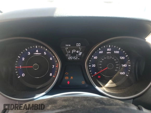 2015 Hyundai Elantra SE with VIN 5NPDH4AE3FH585499, listed as a Copart auction lot 61056805 with 126,452 mi miles and Salvage title. Bid and sale history available at DreamBid. Image 9.