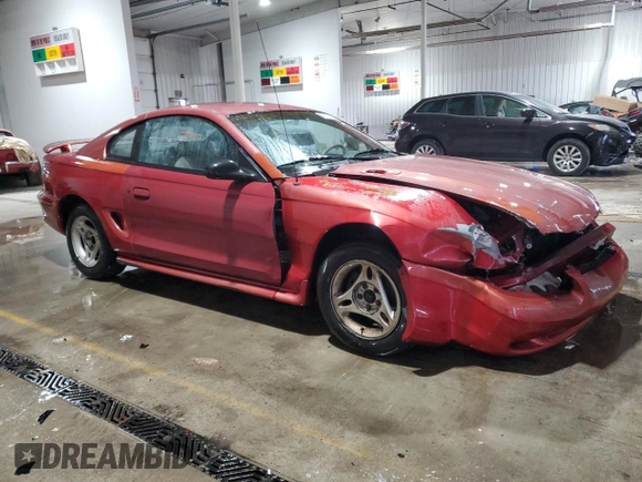 1996 Ford Mustang with VIN 1FALP4043TF202065, listed as a Copart auction lot 87761965 with 132,161 mi miles and Salvage Title. Bid and sale history available at carsss.com. Image 4.