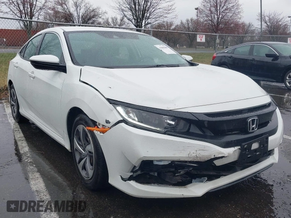 2020 Honda Civic LX with VIN 2HGFC2F66LH510069, listed as a IAAI auction lot 41860480 with 43,639 mi miles and . Bid and sale history available at DreamBid. Image 1.