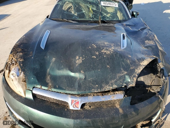 2007 Saturn Sky with VIN 1G8MB33B67Y100006, listed as a Copart auction lot 46546375 with 0 mi miles and Salvage Title. Bid and sale history available at carsss.com. Image 12.