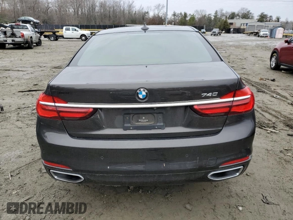 2017 BMW 7 Series 740i with VIN WBA7E2C36HG740749, listed as a Copart auction lot 39083573 with 0 mi miles. Bid and sale history available at carsss.com. Image 6.