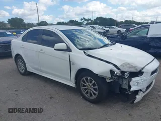 2010 Mitsubishi Lancer ES with VIN JA32U2FUXAU003354, listed as a IAAI auction lot 41552746 with 205,344 mi miles. Bid and sale history available at carsss.com. Image 1.