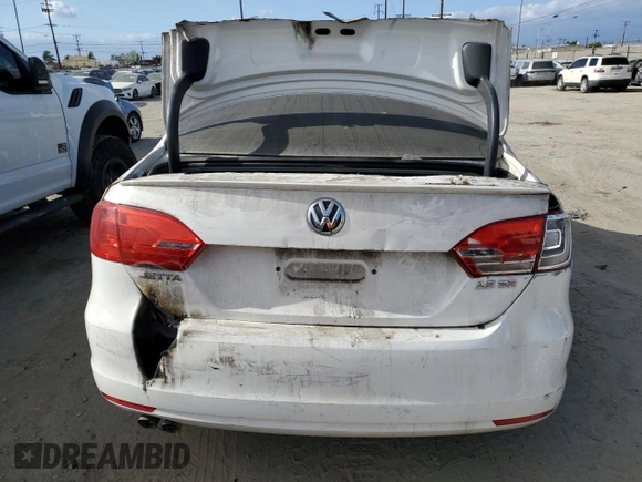 2013 Volkswagen Jetta SE with VIN 3VWDP7AJ7DM402692, listed as a Copart auction lot 51169345 with Not provided miles and Salvage title. Bid and sale history available at DreamBid. Image 6.