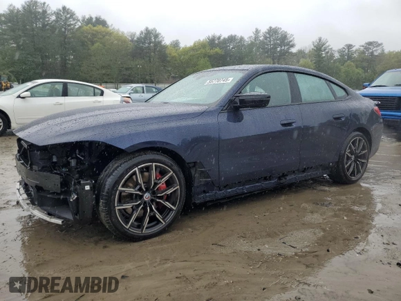 2022 BMW 4 Series M440i xDrive with VIN WBA13AW04NFM50227, listed as a Copart auction lot 55770745 with 36,788 mi miles and Salvage title. Bid and sale history available at DreamBid. Image 1.