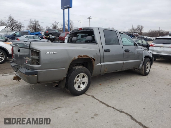 2010 Dodge Dakota SXT with VIN 1D7CW3GP7AS176121, listed as a Copart auction lot 85169354 with Not Provided miles and Salvage Title. Bid and sale history available at DreamBid. Image 3.