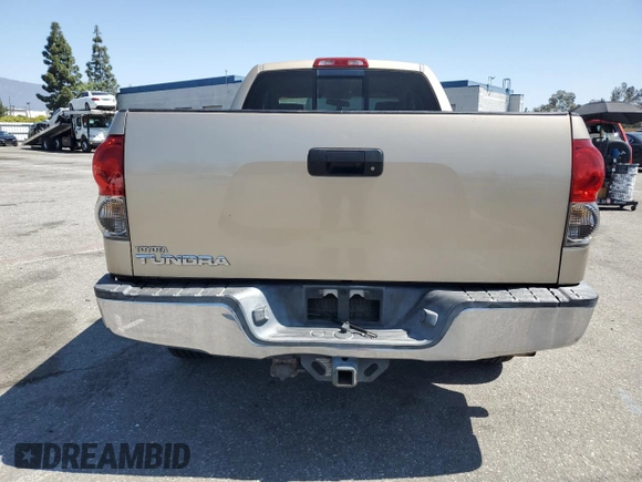 2007 Toyota Tundra SR5 with VIN 5TBRT54167S450458, listed as a Copart auction lot 52242335 with 179,283 mi miles and Salvage title. Bid and sale history available at DreamBid. Image 6.