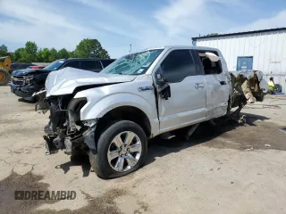 2018 Ford F-150 XL with VIN 1FTEW1EG1JKC19068, listed as a Copart auction lot 52429325 with 149,525 mi miles and Salvage Title. Bid and sale history available at carsss.com. Image 1.