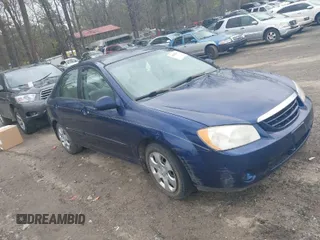 2006 Kia Spectra EX with VIN KNAFE121765336535, listed as a IAAI auction lot 41835641 with 184,206 mi miles. Bid and sale history available at carsss.com. Image 1.