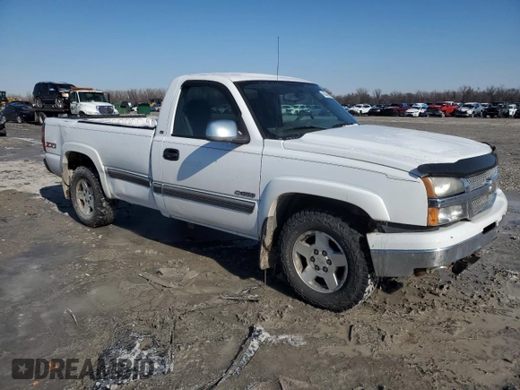 2006 Chevrolet Silverado 1500 Work Truck with VIN 3GCEK14Z56G155565, listed as a Copart auction lot 45346085 with 257,005 mi miles and Salvage Title. Bid and sale history available at carsss.com. Image 4.