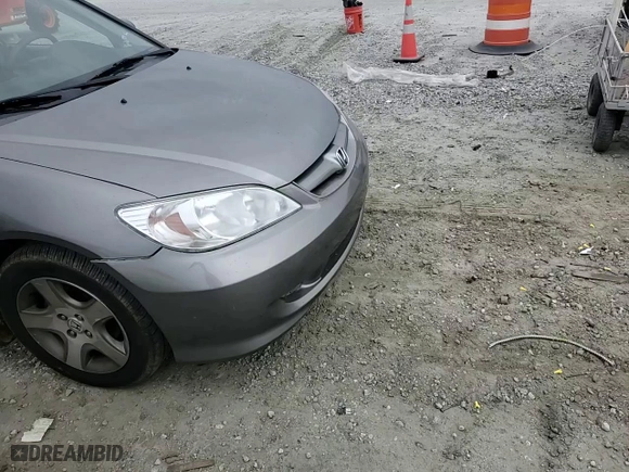 2005 Honda Civic Sdn EX with VIN 2HGES26705H568544, listed as a Copart auction lot 47421605 with 192,135 mi miles and Salvage Title. Bid and sale history available at carsss.com. Image 11.
