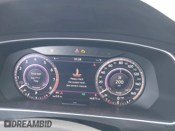 2018 Volkswagen Tiguan SEL Premium with VIN 3VV5B7AX0JM218427, listed as a IAAI auction lot 41188087 with 46,877 mi miles and . Bid and sale history available at DreamBid. Image 7.