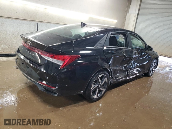 2021 Hyundai Elantra SEL with VIN KMHLN4AG2MU138439, listed as a Copart auction lot 50249835 with 26,552 mi miles and Salvage Title. Bid and sale history available at carsss.com. Image 3.